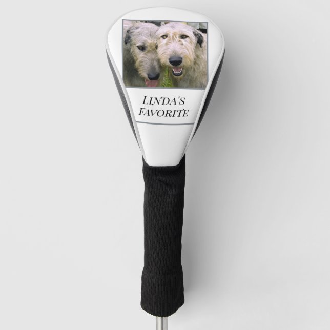 Couvre-club De Golf Wolfhound irlandais personnalisé (Devant)
