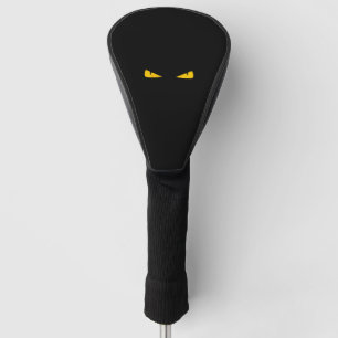 Couvre-club De Golf yeux jaunes de chat effrayant