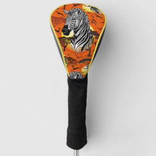 Couvre-club De Golf Zebra African Savanna Wild Animal