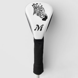 Couvre-club De Golf Zèbre avec bandes noires torsadées