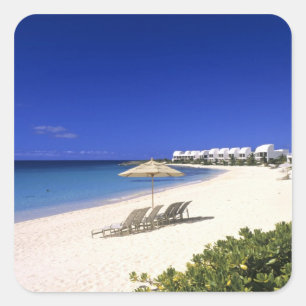 Cove Castles Villas, Shoal Bay West, Anguilla Quadratischer Aufkleber