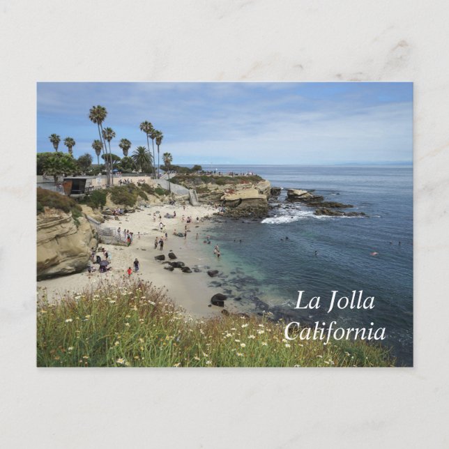 Cove La Jolla in Kalifornien Postkarte (Vorderseite)