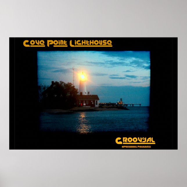 Cove Point Leuchtturm Poster (Vorne)