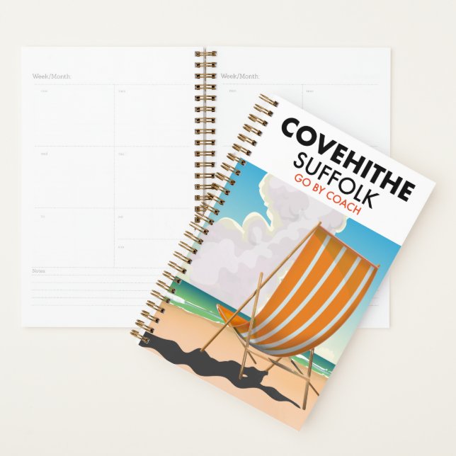 Covehement the suffolk beach travel poster planer (Anzeige)