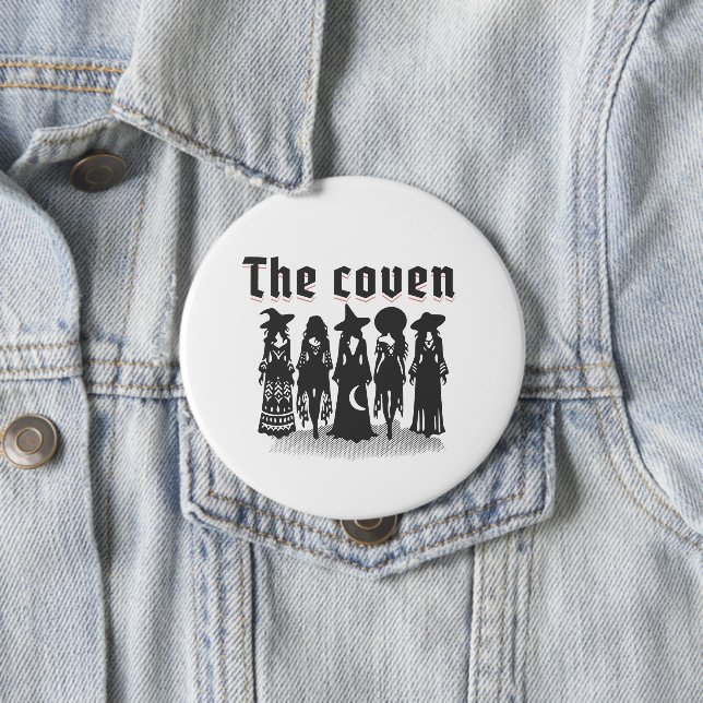 coven bachelorette party witchy button (Beispiel)