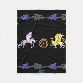 Coven-Symbol-Spiralen-Wesentlich-Einhorn Griffon Fleecedecke