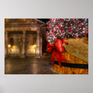 Covent Garden zu Weihnachten, London Poster