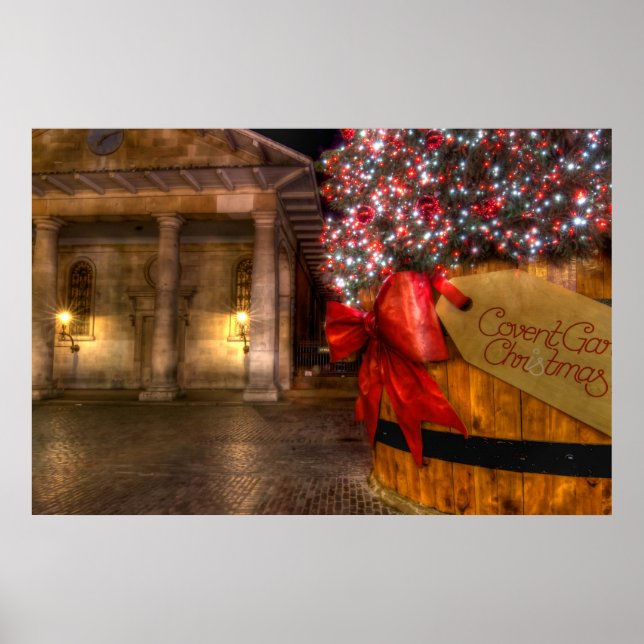 Covent Garden zu Weihnachten, London Poster (Vorne)
