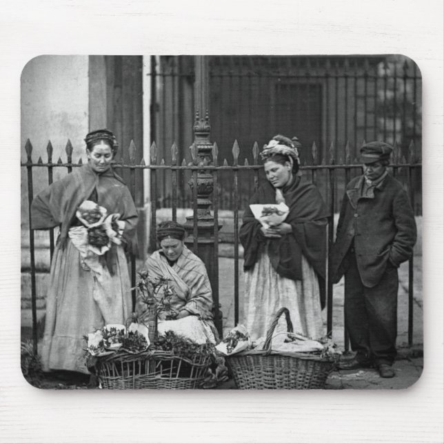 Covent Garten-Blumen-Frauen, 'vom Straßen-Leben in Mousepad (Vorne)