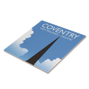 Coventry West Midlands England Travel Poster Fliese