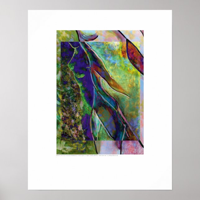Cover Art - Neon Woman - Montreuil Poster (Vorne)