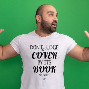 Cover & Book Sprichwort Witz v3 T-Shirt