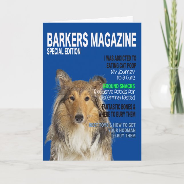Cover Card des Collie Parody Magazine Karte (Vorderseite)
