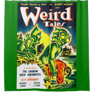 Cover-Druck in den Weird Tales Mai 1942 Duschvorhang