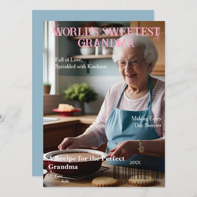 Cover-Karte des süßesten Großmagazins der Welt (Vorne/Hinten)