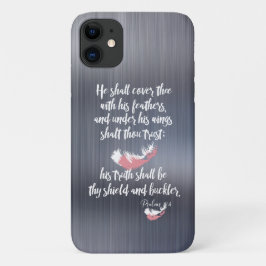 Cover mit seinen Feathers Psalms KJV Bible Verse