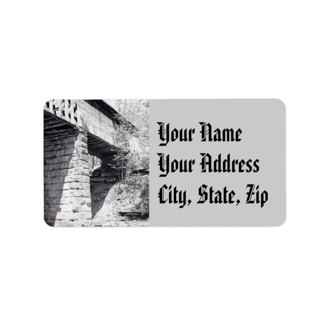 Covered Bridge Adressaufkleber (Vorne)