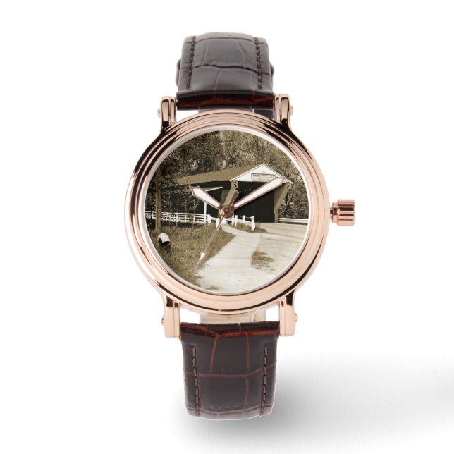 Covered Bridge Armbanduhr (Vorderseite)