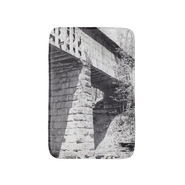 Covered Bridge Badematte (Vorderseite Vertikal)