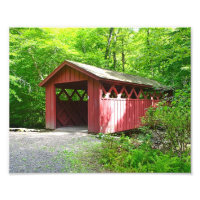 Covered Bridge Foto Print