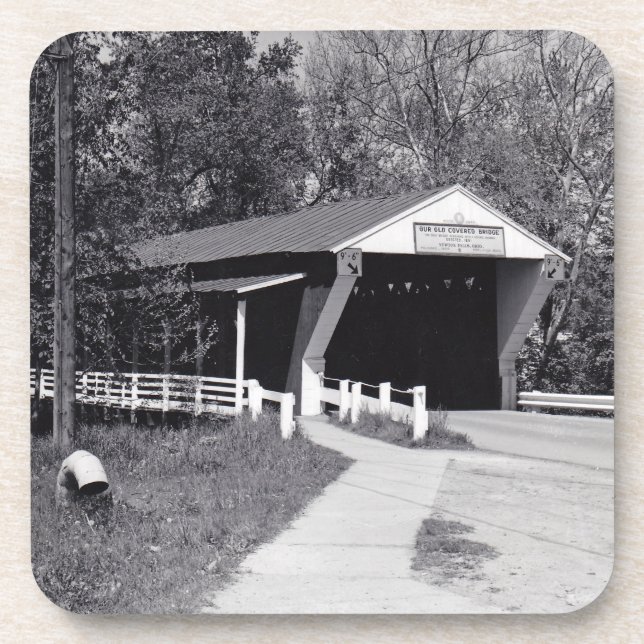Covered Bridge Getränkeuntersetzer (Vorderseite)