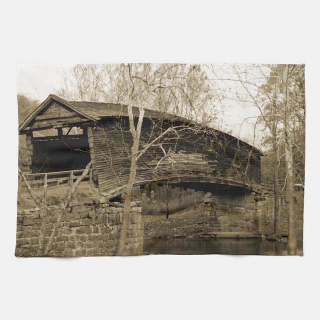 Covered Bridge Handtuch (Horizontal)
