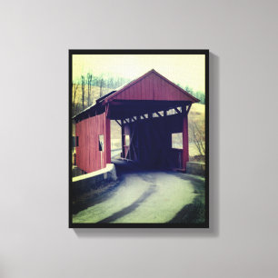 Covered Bridge Leinwanddruck