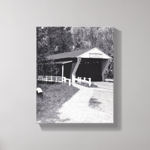 Covered Bridge Leinwanddruck