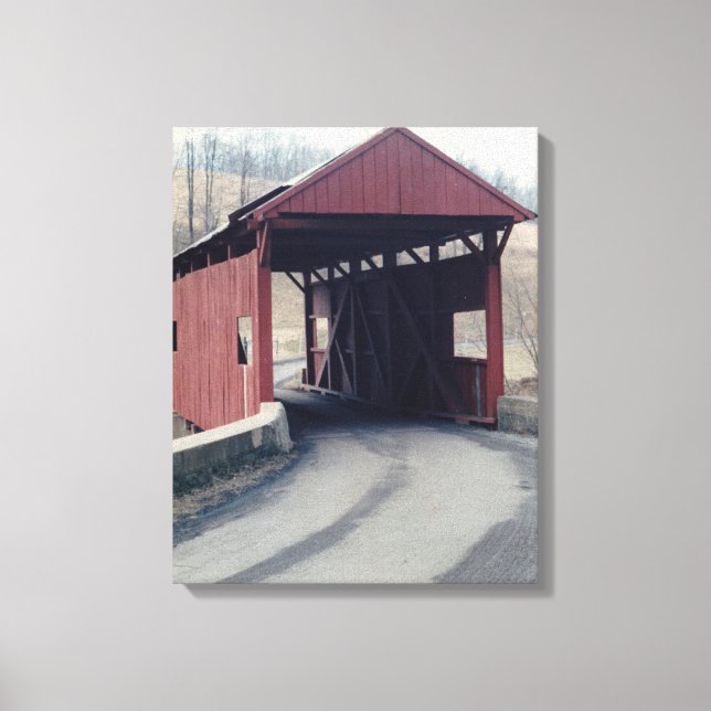 Covered Bridge Leinwanddruck (Vorderseite)