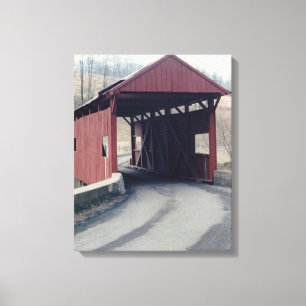 Covered Bridge Leinwanddruck