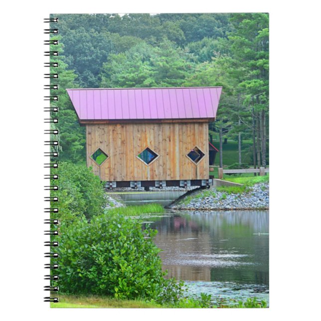 Covered Bridge Notebook Notizblock (Vorderseite)