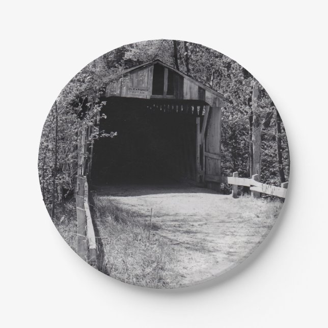 Covered Bridge Pappteller (Vorderseite)