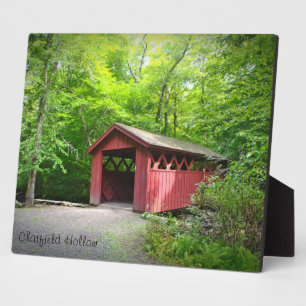 Covered Bridge Plaque Fotoplatte