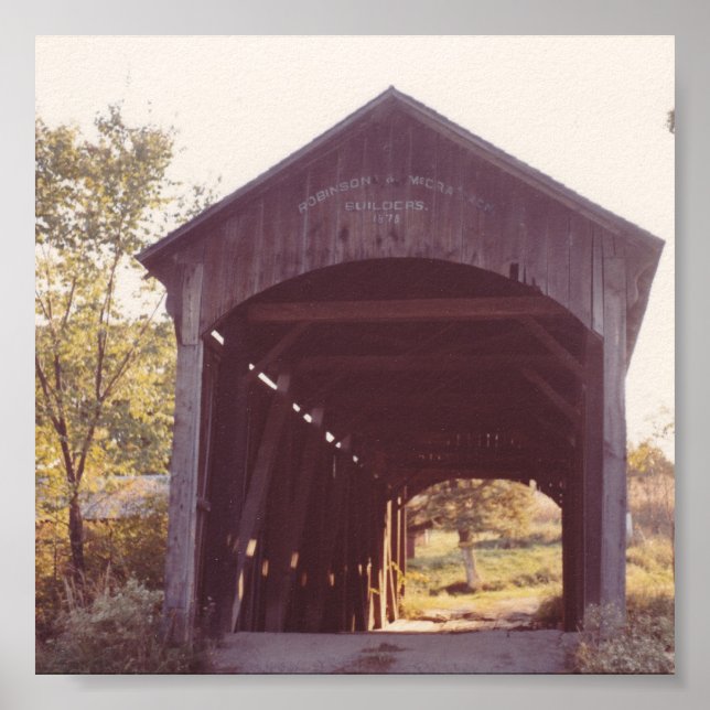 Covered Bridge Poster (Vorne)