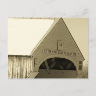 Covered Bridge Postkarte