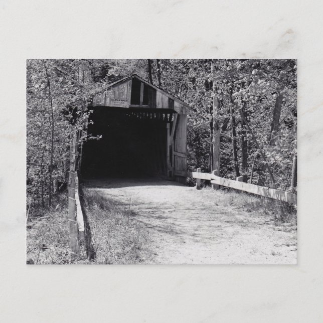 Covered Bridge Postkarte (Vorderseite)