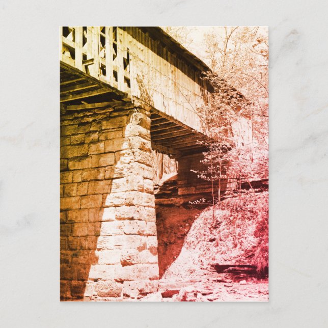 Covered Bridge Postkarte (Vorderseite)