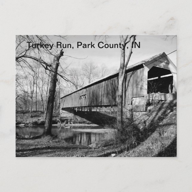 Covered Bridge Postkarte (Vorderseite)