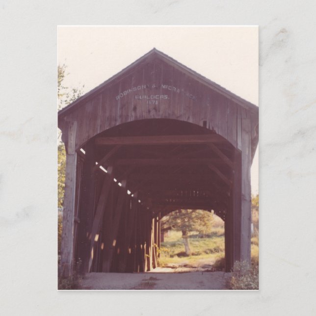 Covered Bridge Postkarte (Vorderseite)