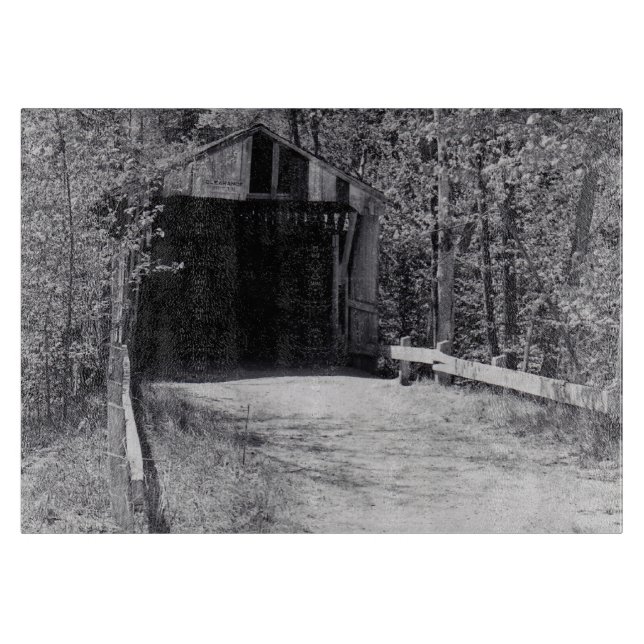 Covered Bridge Schneidebrett (Vorderseite)