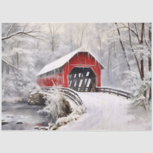 Covered Bridge Seidenpapier