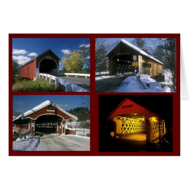 Covered Bridges Monadnock Region New Hampshire (Vorderseite (Horizontal))