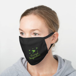 Covered Inspiration dekorative Baumwollmaske Schwarze Baumwoll Mund-Nasen-Maske