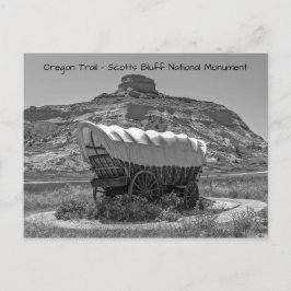 Covered Wagon at Scotts Bluff National Denkmal Postkarte