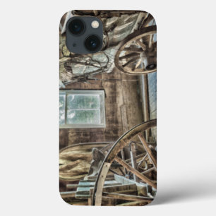 Covered wagon, wooden wagon wheel Case-Mate iPhone hülle