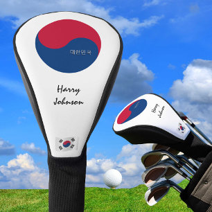 Covers of mit Monogramm South Korea & Flag Golf Cl Headcover