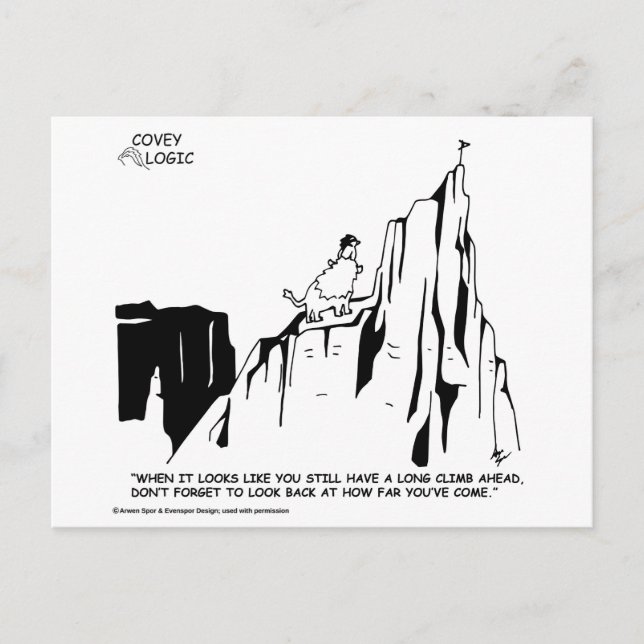 Covey Logic Long Climb Postkarte (Vorderseite)