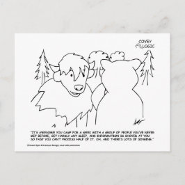 Covey Logic Wood Abzeichen Postkarte