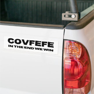 COVFEFE - AM ENDE GEWINNEN WIR Autoaufkleber
