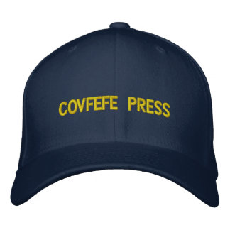 Covfefe Presse: Flexfit Wolle-Kappe gestickt Bestickte Baseballkappe